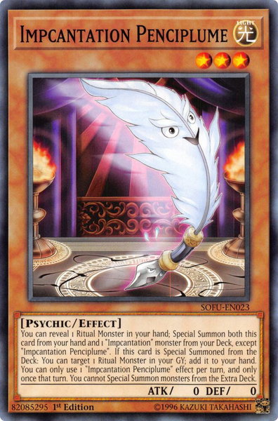 Impcantation Penciplume - Soul Fusion YuGiOh trading card