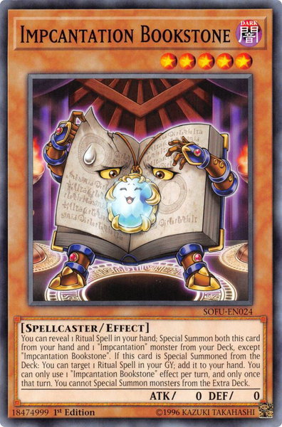 Impcantation Bookstone - Soul Fusion YuGiOh trading card