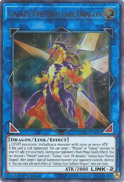 Galaxy-Eyes Solflare Dragon - Soul Fusion YuGiOh trading card