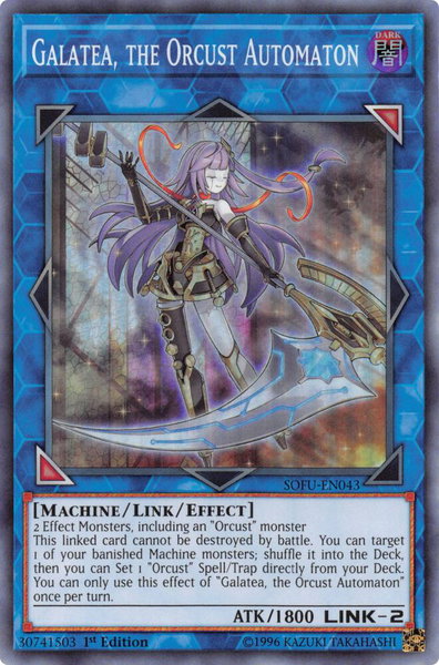 Galatea, the Orcust Automaton - Soul Fusion YuGiOh trading card