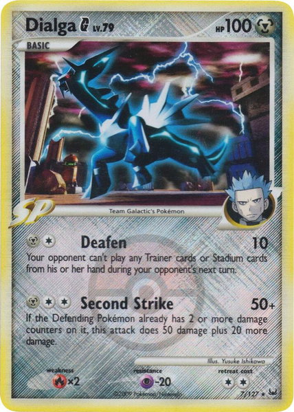 Dialga G - 7/127 (League Promo) trading card from League & Championship Cards Dialga G - 7/127 (League Promo) - League & Championship Cards Pokémon trading card