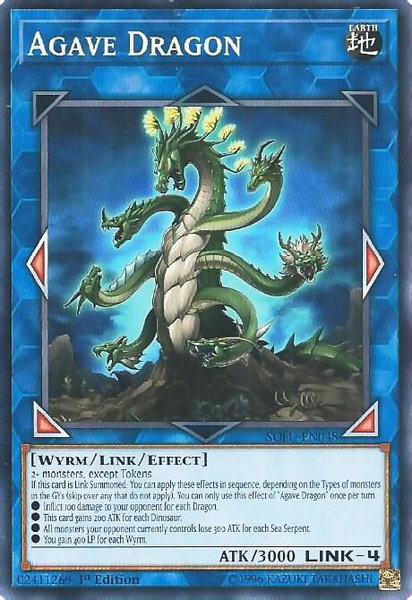 Agave Dragon trading card from Soul Fusion Agave Dragon - Soul Fusion YuGiOh trading card