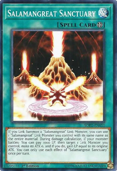 Salamangreat Sanctuary trading card from Soul Fusion Salamangreat Sanctuary - Soul Fusion YuGiOh trading card
