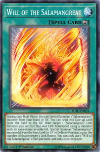 Will of the Salamangreat - Soul Fusion (SOFU) #SOFU-EN053 - Common / Short Print YuGiOh Trading Card