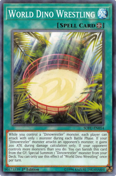 World Dino Wrestling - Soul Fusion YuGiOh trading card