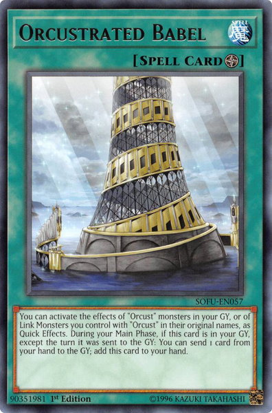 Orcustrated Babel - Soul Fusion YuGiOh trading card