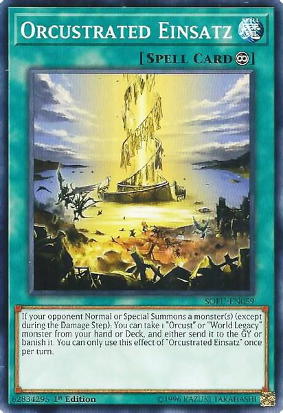 Orcustrated Einsatz trading card from Soul Fusion Orcustrated Einsatz - Soul Fusion YuGiOh trading card