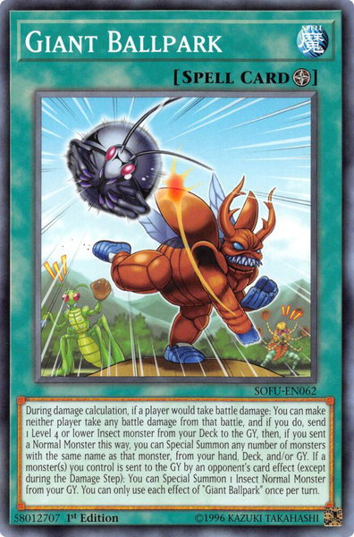 Giant Ballpark trading card from Soul Fusion Giant Ballpark - Soul Fusion YuGiOh trading card