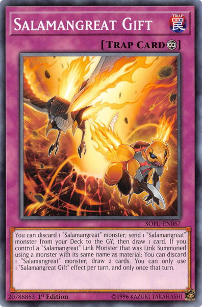 Salamangreat Gift trading card from Soul Fusion Salamangreat Gift - Soul Fusion YuGiOh trading card