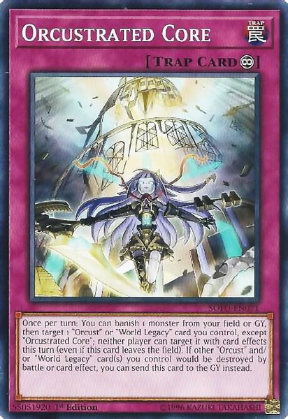 Orcustrated Core trading card from Soul Fusion Orcustrated Core - Soul Fusion YuGiOh trading card