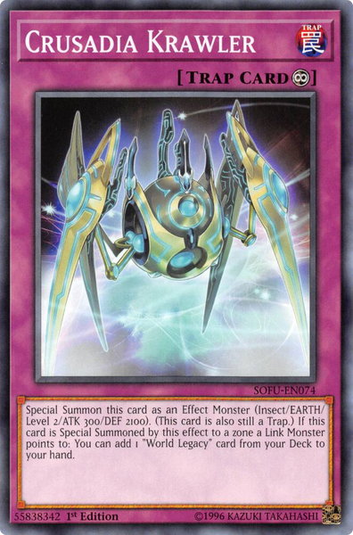 Crusadia Krawler - Soul Fusion YuGiOh trading card
