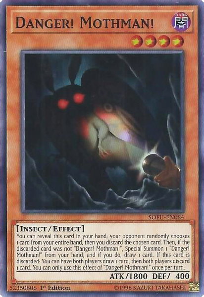 Danger! Mothman! trading card from Soul Fusion Danger! Mothman! - Soul Fusion YuGiOh trading card