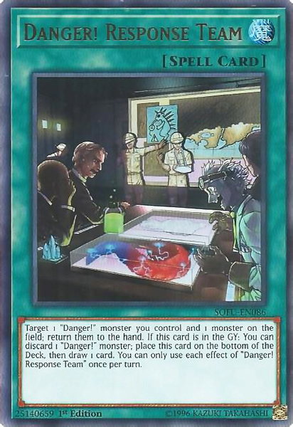 Danger! Response Team - Soul Fusion YuGiOh trading card
