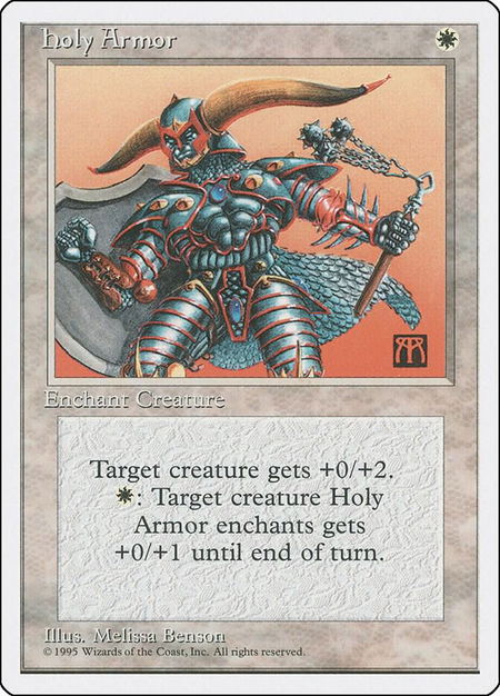 Holy Armor trading card from Fourth Edition Holy Armor - Fourth Edition Magic: The Gathering trading card