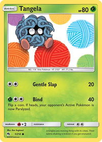 Tangela - SM - Lost Thunder (SM8) #1/214 - Common Pokémon Trading Card