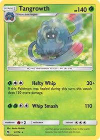 Tangrowth - SM - Lost Thunder (SM8) #2/214 - Rare Pokémon Trading Card