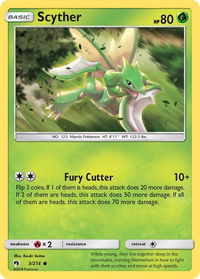 Scyther - SM - Lost Thunder (SM8) #3/214 - Common Pokémon Trading Card