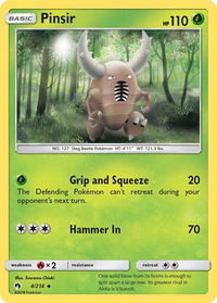 Pinsir - SM - Lost Thunder (SM8) #4/214 - Uncommon Pokémon Trading Card