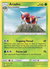 Ariados - SM - Lost Thunder (SM8) #10/214 - Uncommon Pokémon Trading Card
