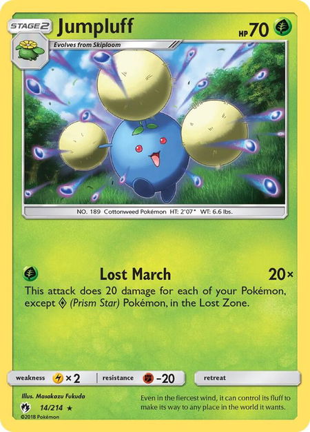 Jumpluff - SM - Lost Thunder Pokémon trading card