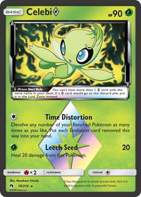 Celebi Prism Star - SM - Lost Thunder (SM8) #19/214 - Prism Rare Pokémon Trading Card