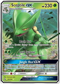 Sceptile GX - SM - Lost Thunder (SM8) #22/214 - Ultra Rare Pokémon Trading Card