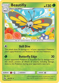 Beautifly - SM - Lost Thunder (SM8) #26/214 - Rare Pokémon Trading Card