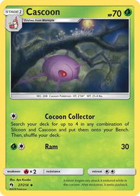 Cascoon - SM - Lost Thunder (SM8) #27/214 - Uncommon Pokémon Trading Card