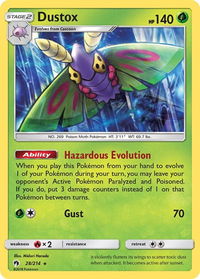 Dustox - SM - Lost Thunder (SM8) #28/214 - Rare Pokémon Trading Card