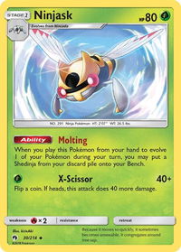 Ninjask - SM - Lost Thunder (SM8) #30/214 - Uncommon Pokémon Trading Card