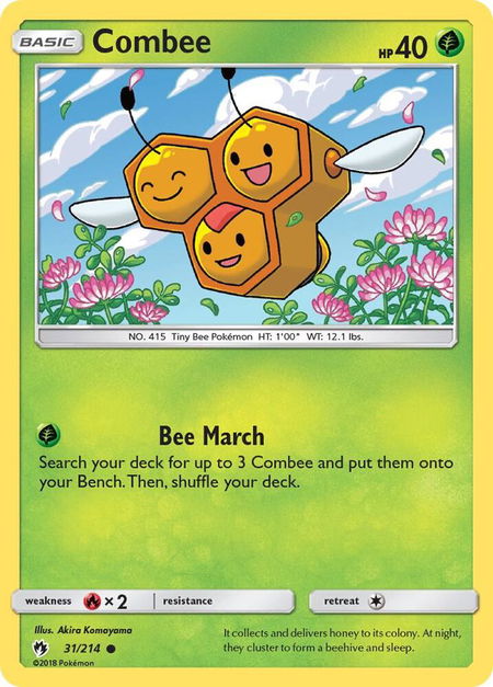 Combee - SM - Lost Thunder Pokémon trading card