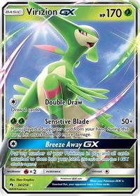Virizion GX - SM - Lost Thunder (SM8) #34/214 - Ultra Rare Pokémon Trading Card