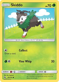 Skiddo - SM - Lost Thunder (SM8) #35/214 - Common Pokémon Trading Card