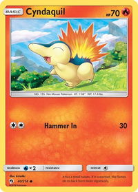 Cyndaquil (40) - SM - Lost Thunder (SM8) #40/214 - Common Pokémon Trading Card