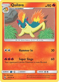 Quilava - SM - Lost Thunder (SM8) #41/214 - Uncommon Pokémon Trading Card