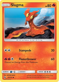 Slugma - SM - Lost Thunder (SM8) #43/214 - Common Pokémon Trading Card