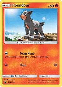 Houndour - SM - Lost Thunder (SM8) #45/214 - Common Pokémon Trading Card