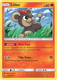 Litleo - SM - Lost Thunder (SM8) #50/214 - Common Pokémon Trading Card