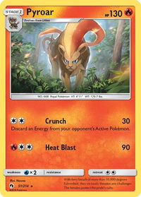 Pyroar - SM - Lost Thunder (SM8) #51/214 - Rare Pokémon Trading Card