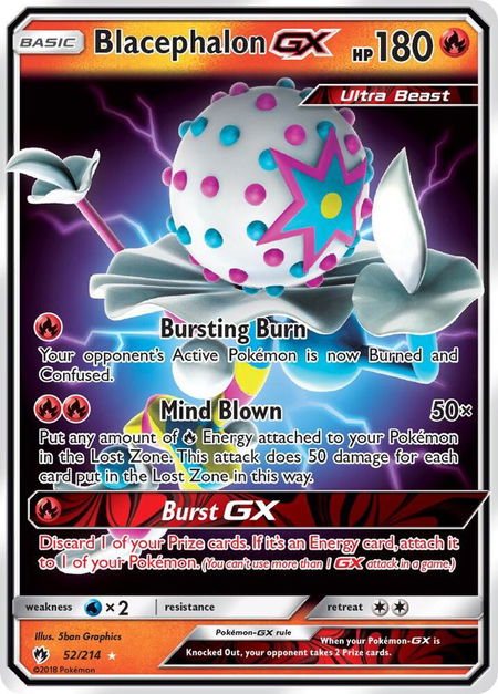 Blacephalon GX - SM - Lost Thunder Pokémon trading card