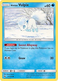 Alolan Vulpix - SM - Lost Thunder (SM8) #53/214 - Common Pokémon Trading Card