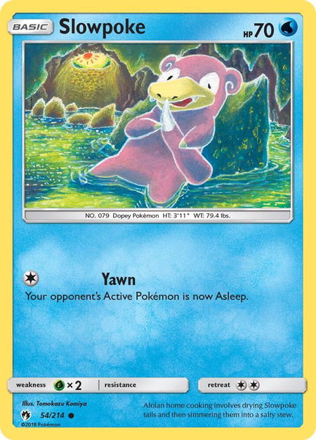 Slowpoke - SM - Lost Thunder Pokémon trading card
