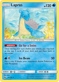 Lapras - SM - Lost Thunder (SM8) #56/214 - Rare Pokémon Trading Card
