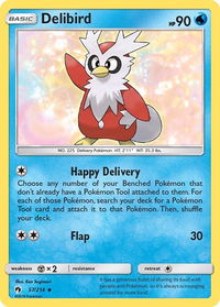 Delibird - SM - Lost Thunder (SM8) #57/214 - Uncommon Pokémon Trading Card