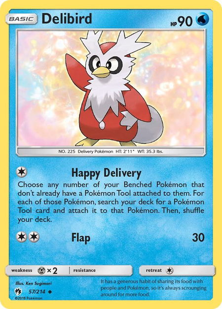 Delibird - SM - Lost Thunder Pokémon trading card