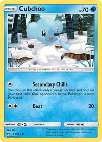 Cubchoo - SM - Lost Thunder (SM8) #61/214 - Common Pokémon Trading Card