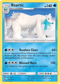 Beartic - SM - Lost Thunder (SM8) #62/214 - Rare Pokémon Trading Card