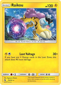 Raikou - SM - Lost Thunder (SM8) #79/214 - Rare Pokémon Trading Card