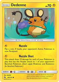 Dedenne (84) - SM - Lost Thunder (SM8) #84/214 - Common Pokémon Trading Card