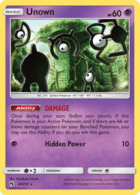 Unown (90) - SM - Lost Thunder (SM8) #90/214 - Rare Pokémon Trading Card